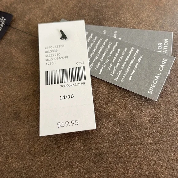 3/$13 Lane Bryant skirt w/ a purple dip-dye effect and easy pull-on comfort. - Picture 4 of 4